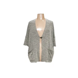 J.JILL Gray Linen Cardigan - Women's XL - Imagen 1 de 4