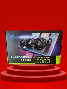 Rtx 5080 16 GB Msi Gaming Trio OC Édition Nvidia GeForce Carte Graphique Neuf - Afbeelding 1 van 2