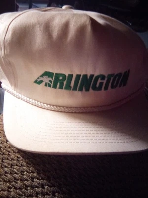Gorra de camionero vintage blanca Arlington para pista de caballos con cable Foto 1 de 4