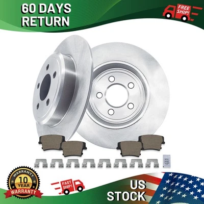 Rear Brake Disc Rotors & Ceramic Pads Kit for 2006-2020 Dodge Charger  Foto 1 de 4