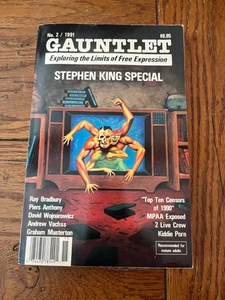 GAUNTLET #2- Stephen King Special*Ray Bradbury*Piers Anthony*Andrew Vachss 1991 - Picture 1 of 7