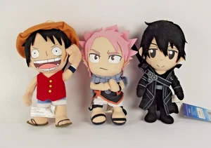 (3) Tolle Eastern Entertainment Anime Puppen - Luffy, Natsu Dragneel, Kirito - Bild 1 von 12