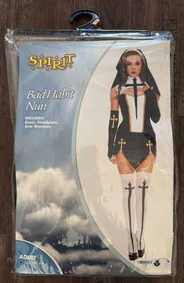 Bad Habit Nun Halloween Costume S/M 4-8 Women’s Adult - Image 1 of 4