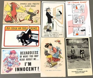 # T5840      COMIC  POSTCARD LOT,   7   DIF. CARDS - Picture 1 of 2