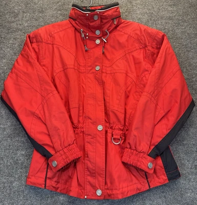 Marker Women’s Ski Snowboard Jacket Red Black Size 8 Winter Snow Coat Vintage - Image 1 of 4