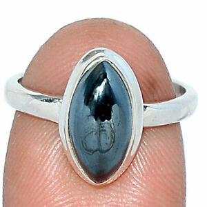 Hematite Cabochons 925 Sterling Silver Ring XGB s.5.5 BR115480