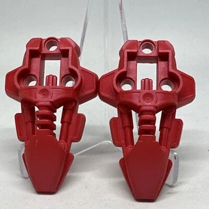 Lego Parts 44138 (2) Bionicle Foot Rahkshi 44138 RED - Picture 1 of 2
