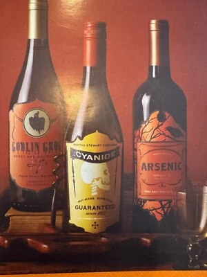 Martha Stewart Artesanía Halloween Bebida Botella Vino Etiquetas Set 12 Decoración Fiesta Foto 1 de 4