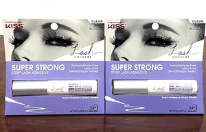 2x KISS SUPER STRONG STRIP LASH ADHESIVE 67778 CLEAR 0.17oz / 5g. Each NEW - Picture 1 of 1