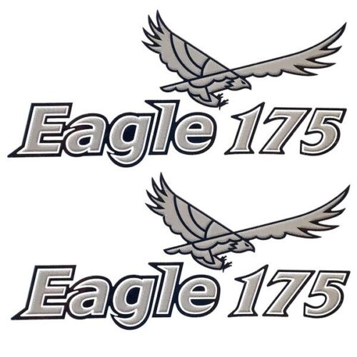 G3 Boat Decals 73404484 | Eagle 175 8 3/4 x 5 Inch Silver (Pair)