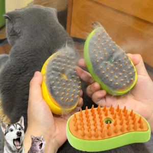 Cat Dog Steamy Brush Steam Brush Electric Sprayer for Massage Pet Grooming Tool - Picture 1 of 11