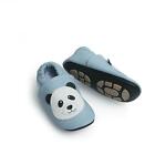 Liya's Krabbelschuhe Hausschuhe Lederpuschen - #607 panda in hellblau