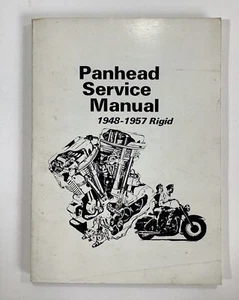 Vintage 1948-57 Rigid Panhead Svc. Manual Book Motorcyle Repair Harley Davidson - Picture 1 of 9