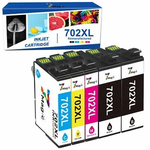 T702XL T702-XL Ink Cartridge for Epson 702 Workforce Pro WF-3720 WF-3730 WF-3733 - Picture 1 of 15