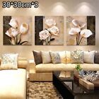 3 Piece Set of High Quality Floral Wall Art Prints on Waterproof Canvas