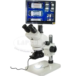 7X-45X Trinocular Industrial Zoom Stereo Microscope +5MP HD Digital Camera Pad A - Picture 1 of 5