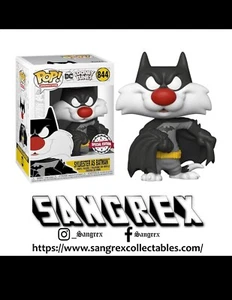 LOONEY TUNES - SYLVESTER as BATMAN #844 Exclusive Pop! Vinyl + POP PROTECTOR - Picture 1 of 1