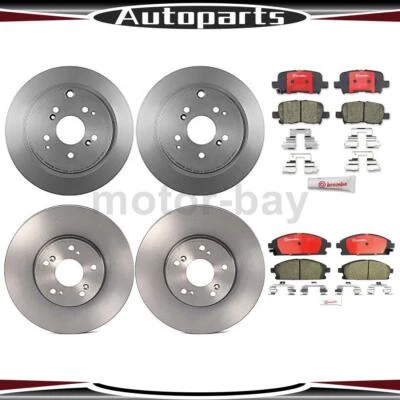 Pastillas de freno delanteras traseras y rotores para Acura MDX 2006 2005 2004 2003 Brembo Foto 1 de 4