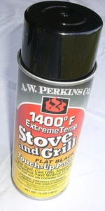 A.W. Pintura de estufa y parrilla Perkins #90 - 1400 ° F ExtremeTemp - 12 oz. Negro plano - Imagen 1 de 1