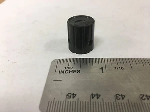 Vintage Small Black Bakelite Knurled Knob  - Picture 1 of 4