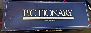 1985 Pictionary 1st Edition - Replacement Parts Only Dice, Cards, Timer - Retro - Picture 1 of 3