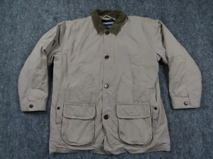 Vintage Van Heusen Jacket Mens Large Beige Blanket Lined Canvas Barn Chore Coat - Picture 1 of 10