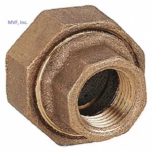 3/4" 125# NPT Pipe Hex Union Red Brass Plumbing, Water Gas UL Lead-Free BR040541 - Picture 1 of 5