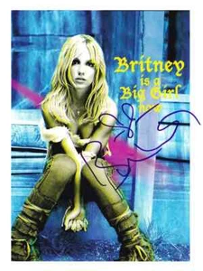Britney Spears signed Autogramm 5x7 Karte COA - Bild 1 von 3