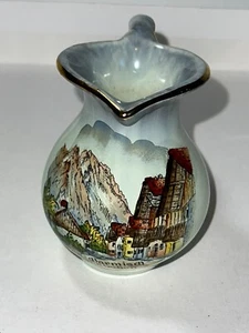 Bayerisches Porzellan Bud Vase Garmisch-Partenkirchen Skigebiet Deutschland - Bild 1 von 6