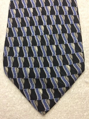 CORBATA VALENTINO HOMBRE NEGRA CON AZUL 4 X 60 Foto 1 de 4
