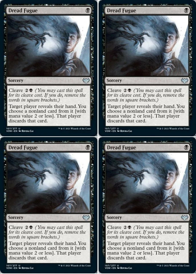 MTG - 4x DREAD FUGUE - Innistrad: Crimson Vow (U) - Image 1 of 1