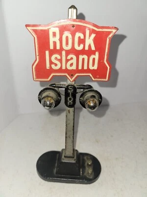 Lionel Rock Island #154 Automatic Road Crossing Signal - vintage - custom made? - Image 1 of 4