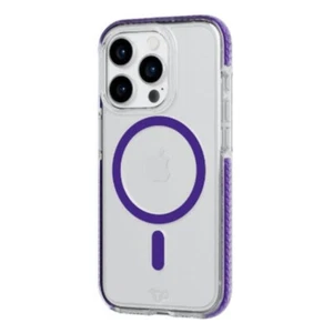 Tech21 EvoCrystal Case with MagSafe for iPhone 15 Pro - Amethyst Purple - Picture 1 of 3