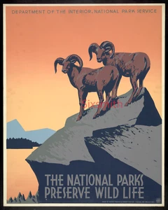 The National Parks Vintage High Res 8x10 Fine Art Giclee - Picture 1 of 1