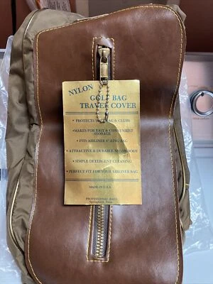 Funda de viaje para bolsa de golf "bolsas profesionales" de nailon - Hecha en EE. UU. - Nueva con etiqueta Foto 1 de 4