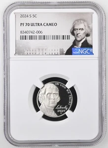 2024 S Jefferson Nickel 5C NGC PF 70 Ultra Cameo - Picture 1 of 2