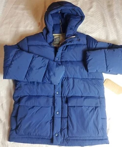 GAP US WOMEN small Navy Blue Lightweight Recycled primaloft Puffer Jacket Coat - Picture 1 of 7