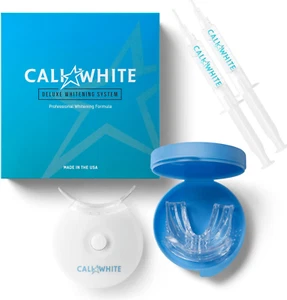 Cali White Teeth Whitening Strip Kit with LED Light and Batteries - Organic Pero - Picture 1 of 12