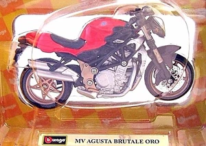MV AGUSTA BRUTALE ORO ,BURAGO 1/18 DIECAST MOTORCYCLE COLLECTOR'S  MODEL , NEW - Picture 1 of 10