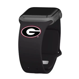 Bracelet de montre en silicone Georgia Bulldogs compatible avec Apple Watch - Photo 1 sur 13