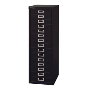 15 Drawer Maxi Tall Filing Cabinet Black - QUALITY DURABLE STEEL METAL  - Picture 1 of 4