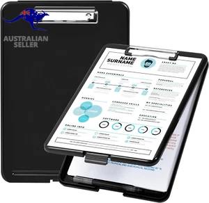 Plastic Storage Clipboard,Black, 2-Pack - Picture 1 of 12