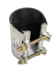 Stainless Band 2-Bolt Pipe Repair Clamp Fits 3" (3.50 OD) x 6" Long | CSC 350-6 - Picture 1 of 10