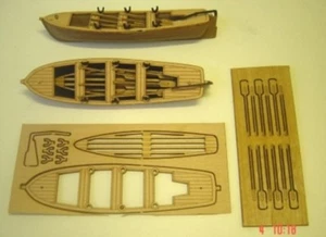 Mantua Kunststoff und Holz Rettungsboot Kit Länge 95 mm - Bild 1 von 2