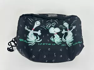 LESPORTSAC Snoopy Peanuts Sacchetto con Cerniera 2016 La Felicità è Ballando 6,25"x5" - Foto 1 di 4