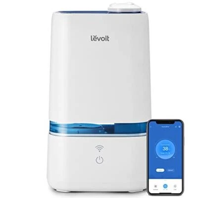 LEVOIT Humidifiers for Bedroom, Smart Wi-Fi Cool Mist Essential Oils Diffuser in - Image 1 of 4