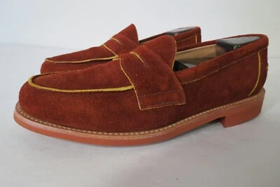 Paul Stuart made in England Style 9871OYD Commando Sole Leather suede loafers 10 - Imagem 1 de 4
