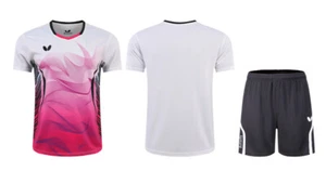 New Butterfly Table tennis T-shirt and Shorts Sports Suit Quick Dry Adult Kid - Picture 1 of 11