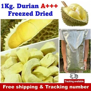 1kg Durian Monthong Freeze Dried 100% Natural Thailand Fruit Halal Healthy Snack - Picture 1 of 8