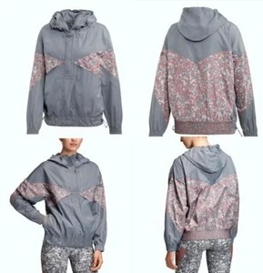 Adidas X Stella McCartney Light PO Jacket Floral Print Large Grey Color FI7997 - Picture 1 of 7